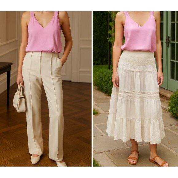 Cabi Bubble Gum Pink Tank Top Woman's M Lightweight Casual Barbie Layering - Picture 1 of 10